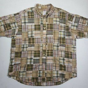 Men’s Brooks Brothers Patchwork Button Down XXL